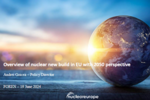 nucleareurope gives keynote speech at FOREN conference