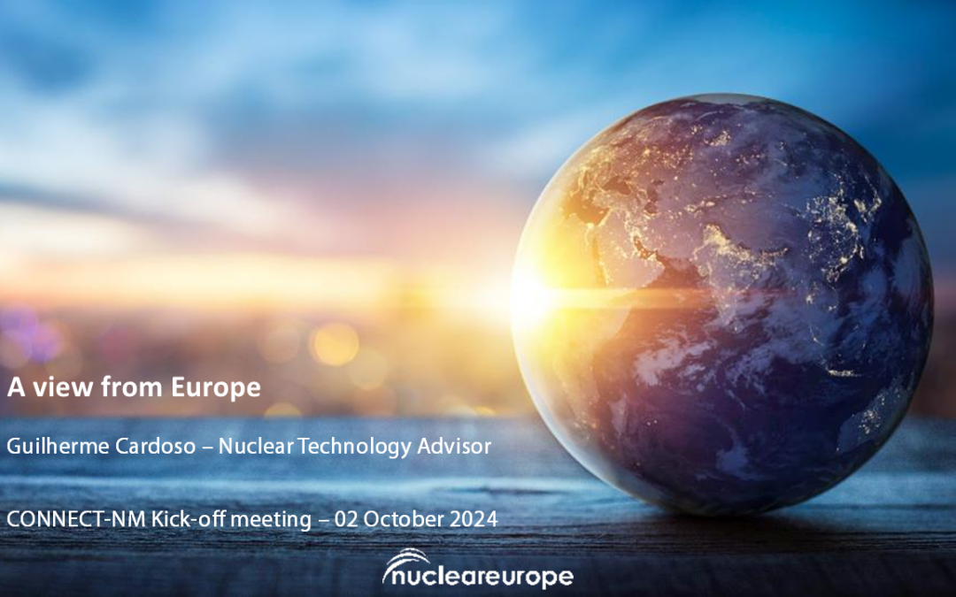 nucleareurope presents overview of nuclear energy in Europe at Connect-NM kick-off meeting